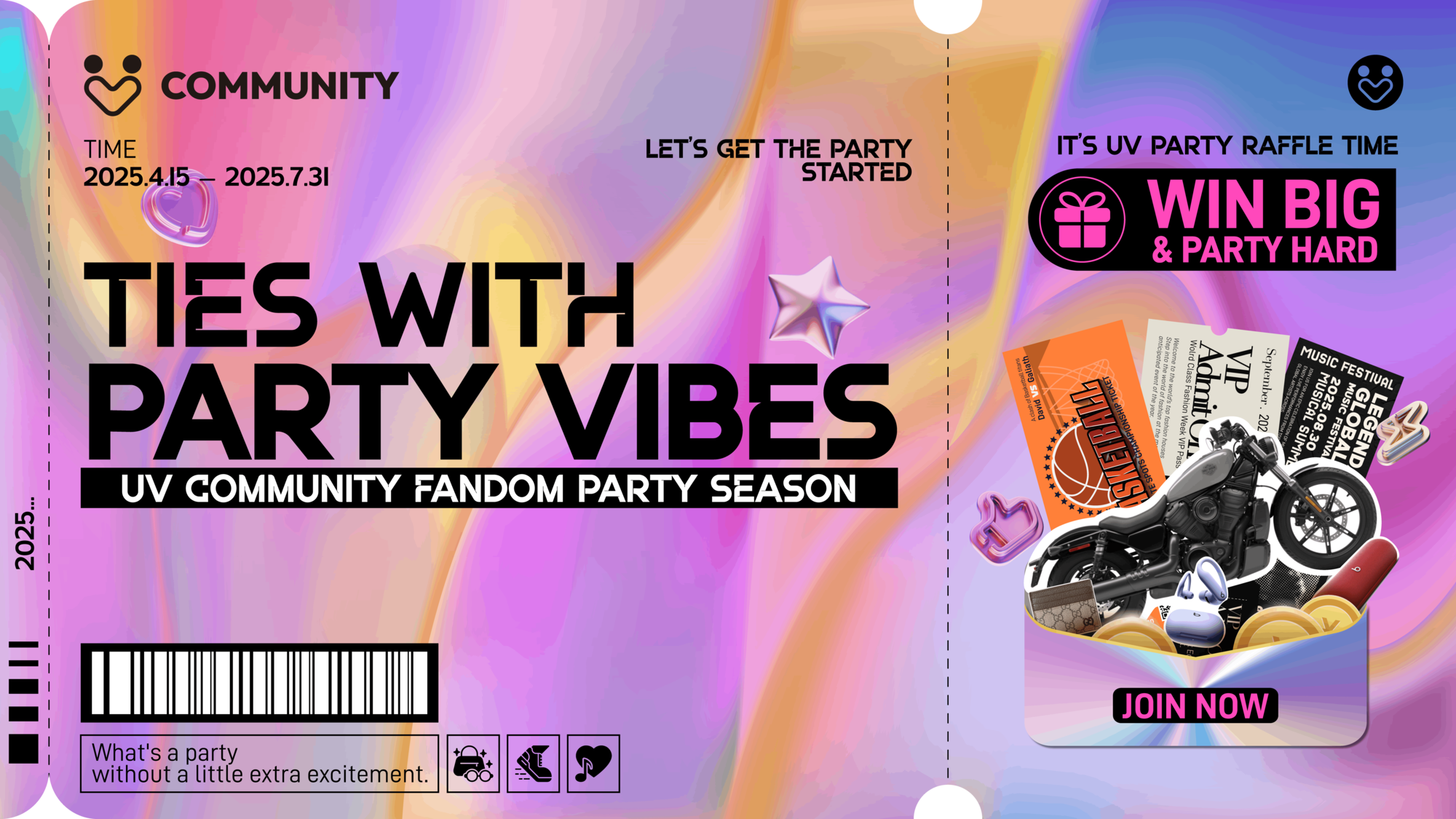 UV community party season